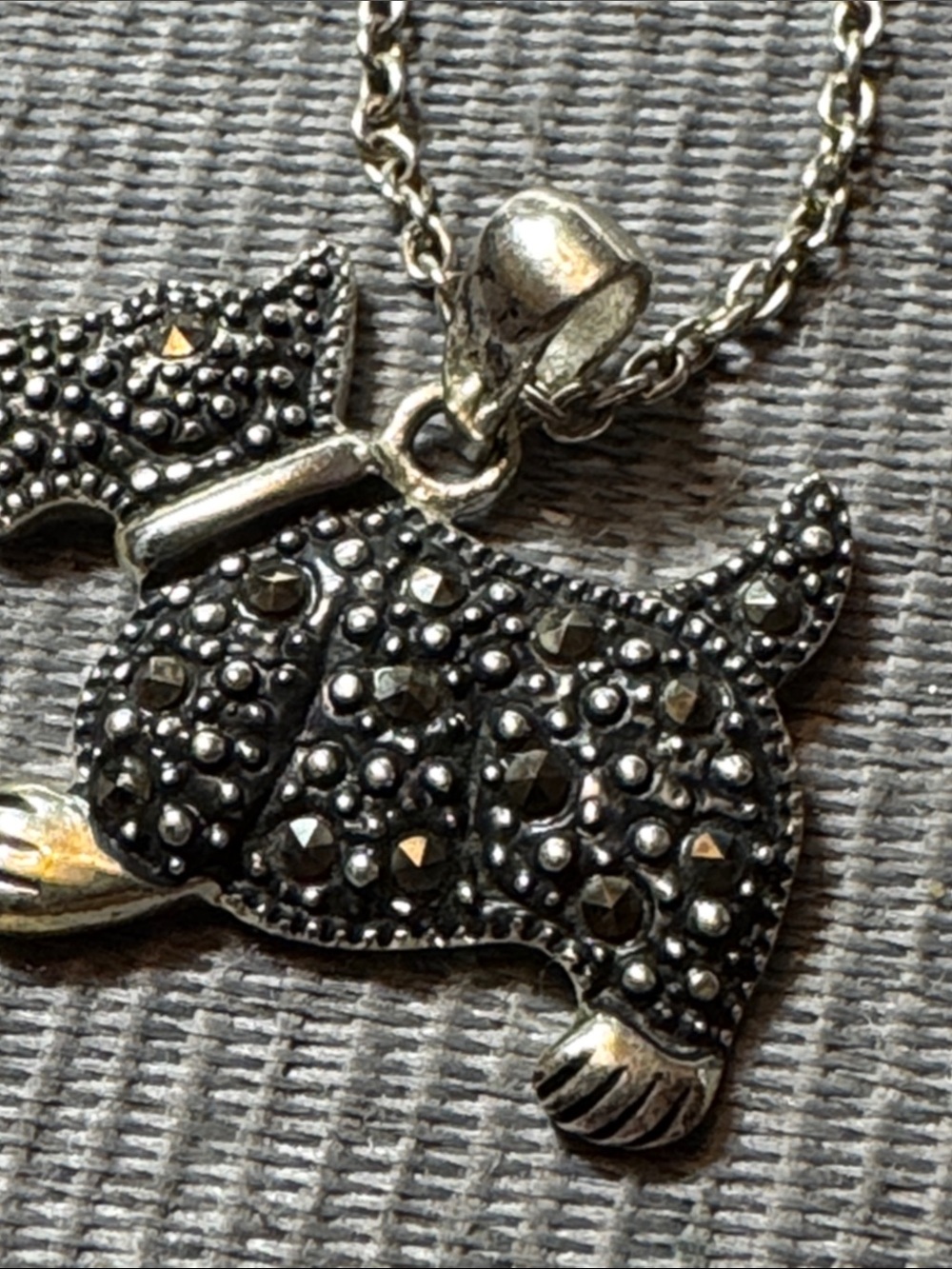 Source Unknown Silver-Tone Scottie Dog Pendant Necklace - Picture 3 of 6